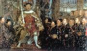 HOLBEIN, Hans the Younger Henry VIII and the Barber Surgeons sf Sweden oil painting artist